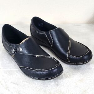 Clark's Ashland Lane Black Slip On Loafers